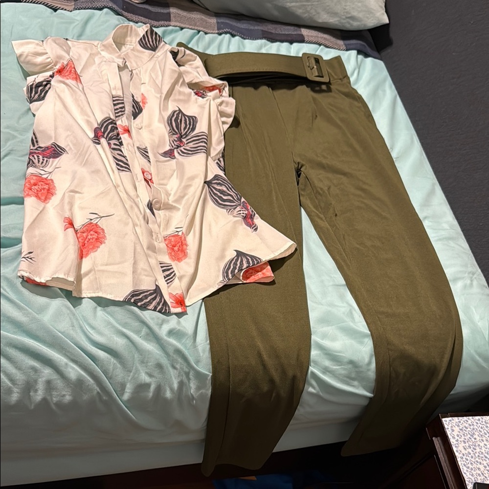Olive Green Women's Set